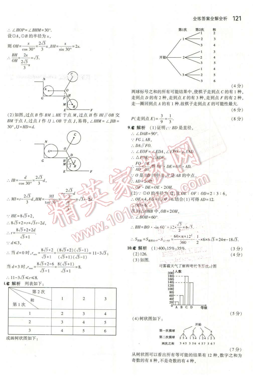 2016年5年中考3年模擬初中數(shù)學九年級下冊魯教版 第35頁