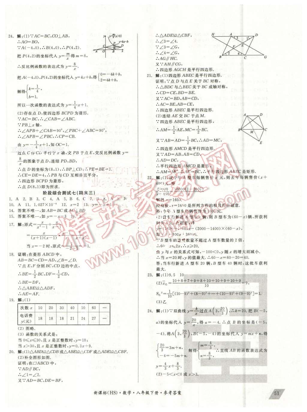 2016年全品小復(fù)習(xí)八年級(jí)數(shù)學(xué)下冊(cè)華師大版 第14頁(yè)