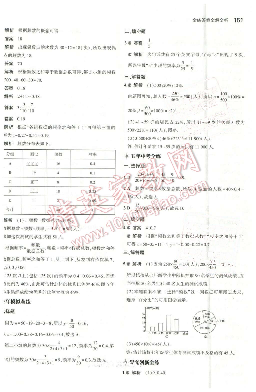 2016年5年中考3年模拟初中数学八年级下册湘教版 第42页