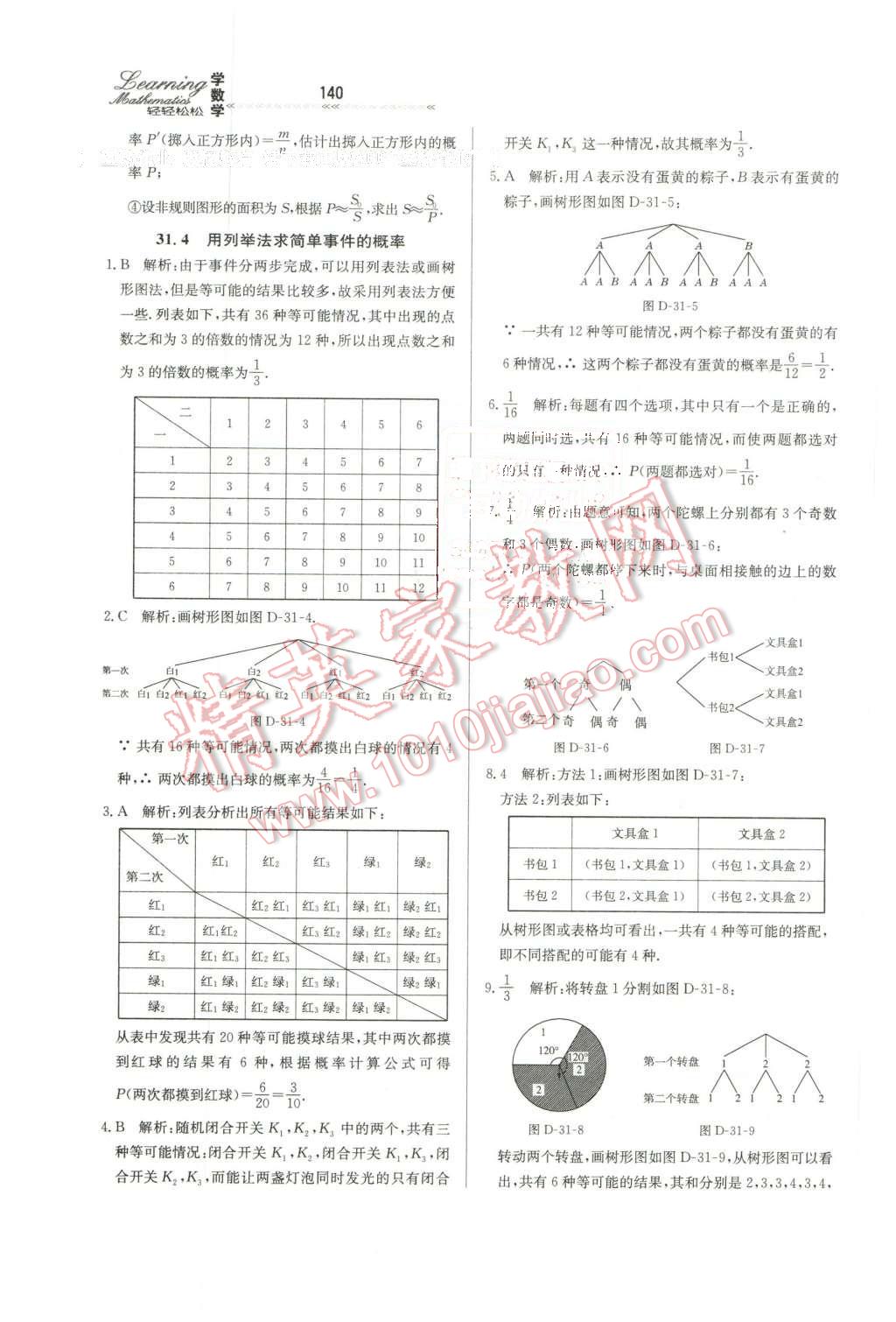 2016年輕輕松松學數(shù)學九年級下冊冀教版 第30頁