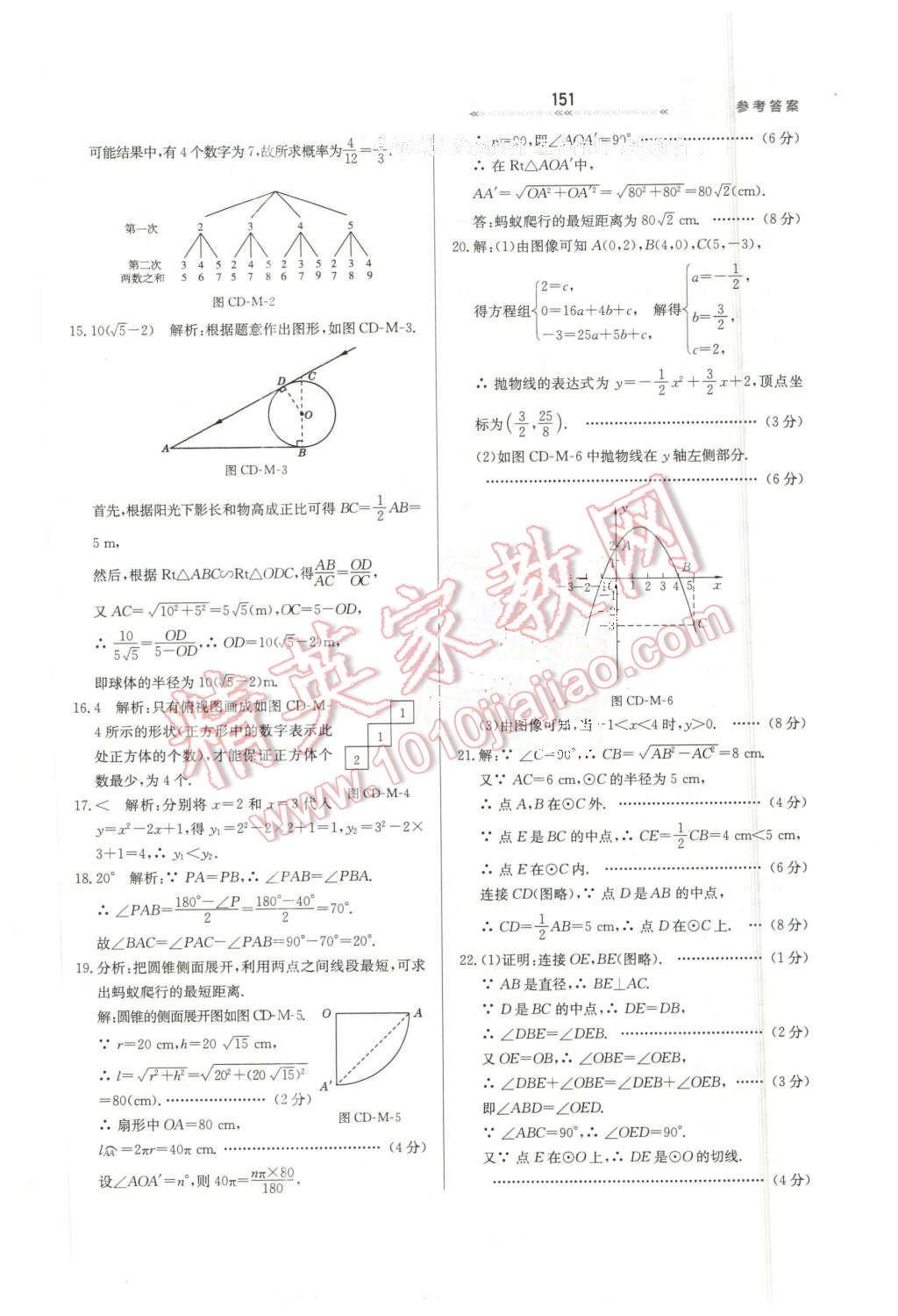 2016年輕輕松松學(xué)數(shù)學(xué)九年級下冊冀教版 第41頁