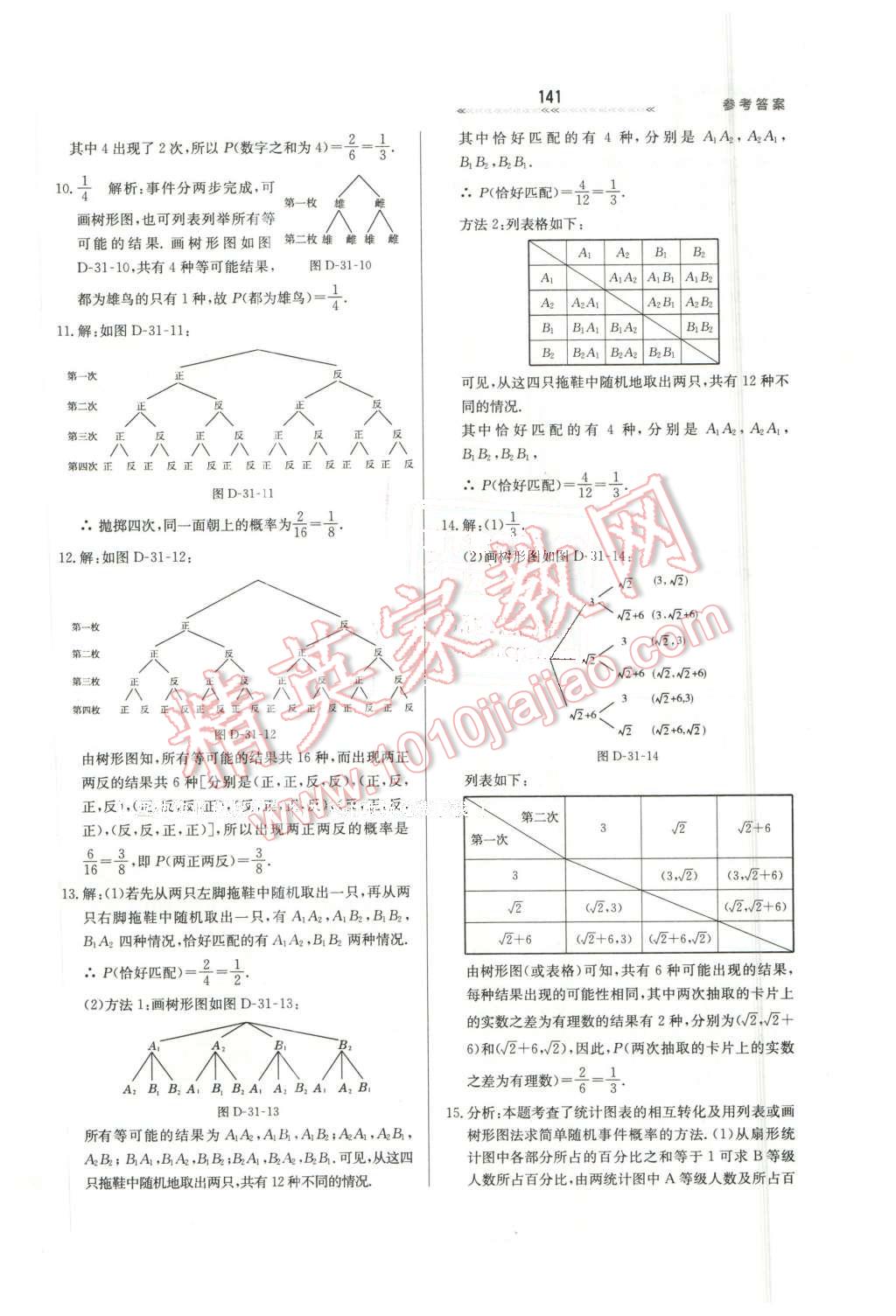 2016年輕輕松松學(xué)數(shù)學(xué)九年級(jí)下冊(cè)冀教版 第31頁