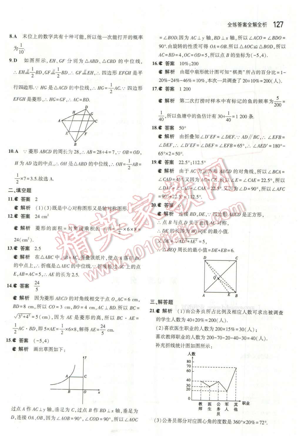 2016年5年中考3年模拟初中数学八年级下册苏科版 第18页