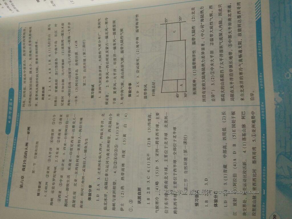 2015年课程基础训练七年级地理下册人教版湖南少年儿童出版社 第4页