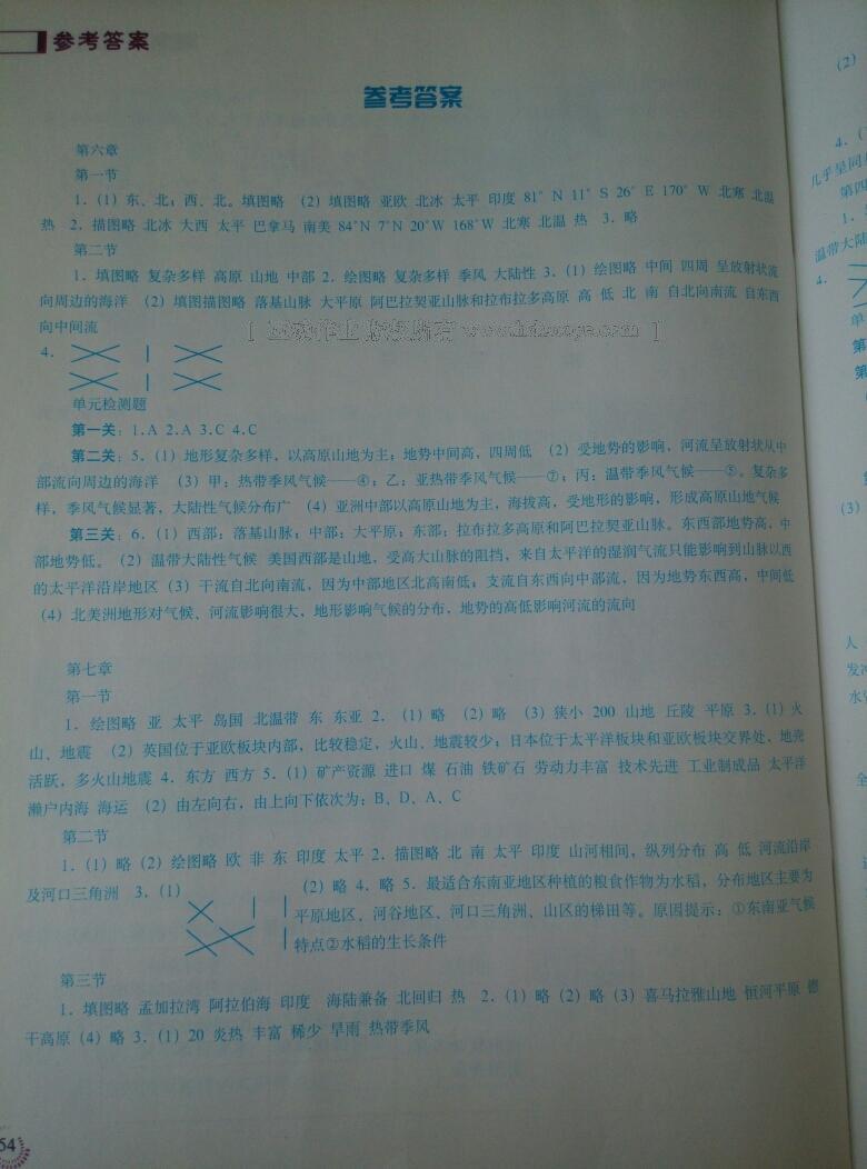 2015年地理填充图册七年级下册人教版中国地图出版社 第53页