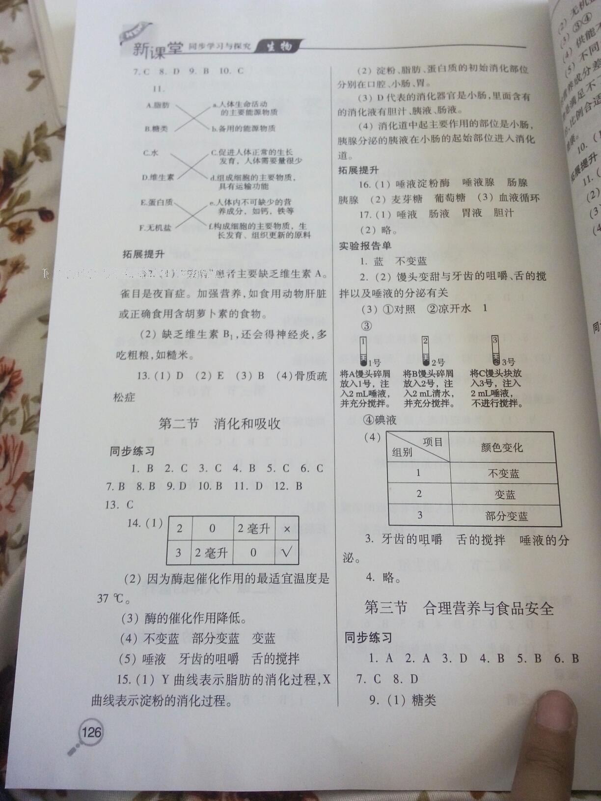 2016年新課堂同步學(xué)習(xí)與探究七年級(jí)生物下冊人教版 第12頁