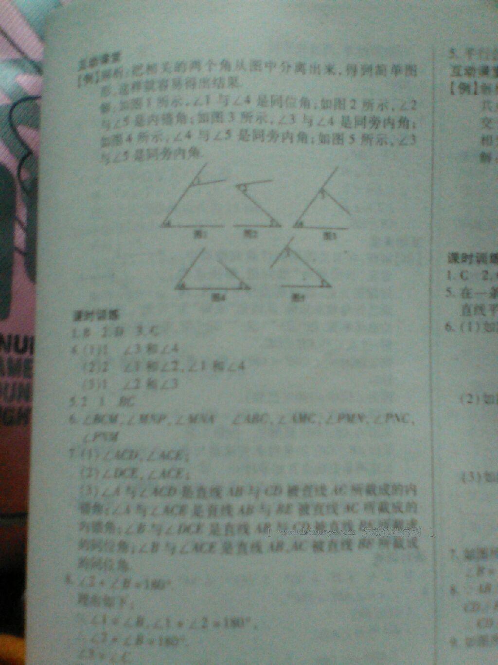 2015年有效课堂课时导学案七年级数学下册人教版 第21页