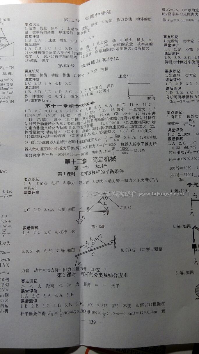 2016年課堂點(diǎn)睛八年級(jí)物理下冊(cè)人教版 第29頁