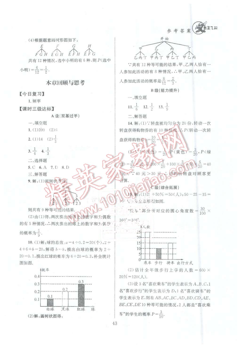 2016年天府前沿课时三级达标七年级数学下册北师大版 第43页