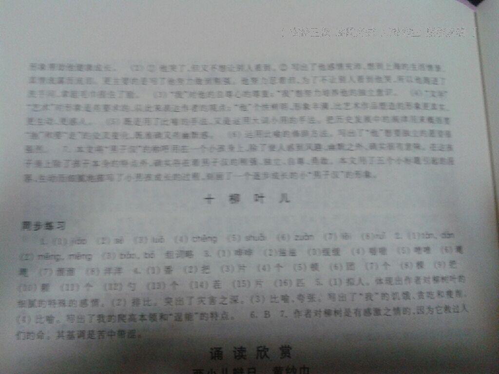 2015年學(xué)習(xí)與評價七年級語文下冊蘇教版鳳凰教育出版社 第28頁