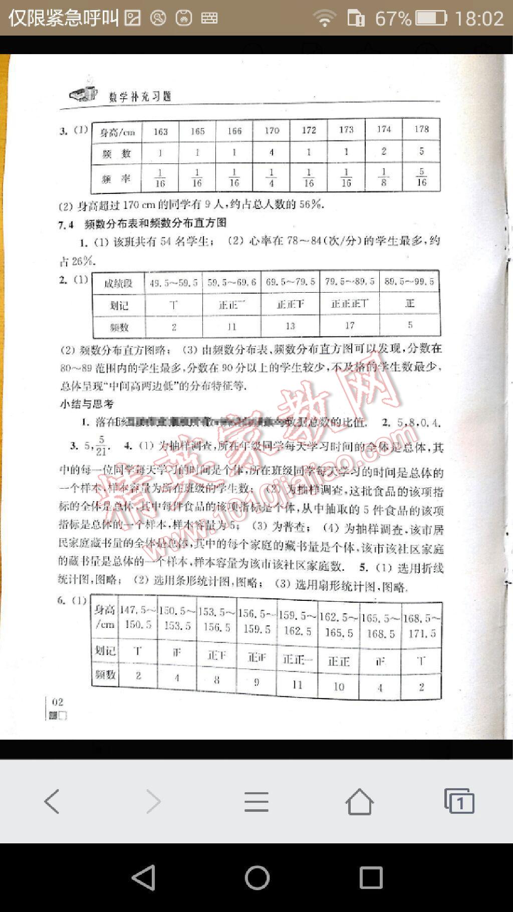 2015年數(shù)學補充習題八年級下冊 第2頁