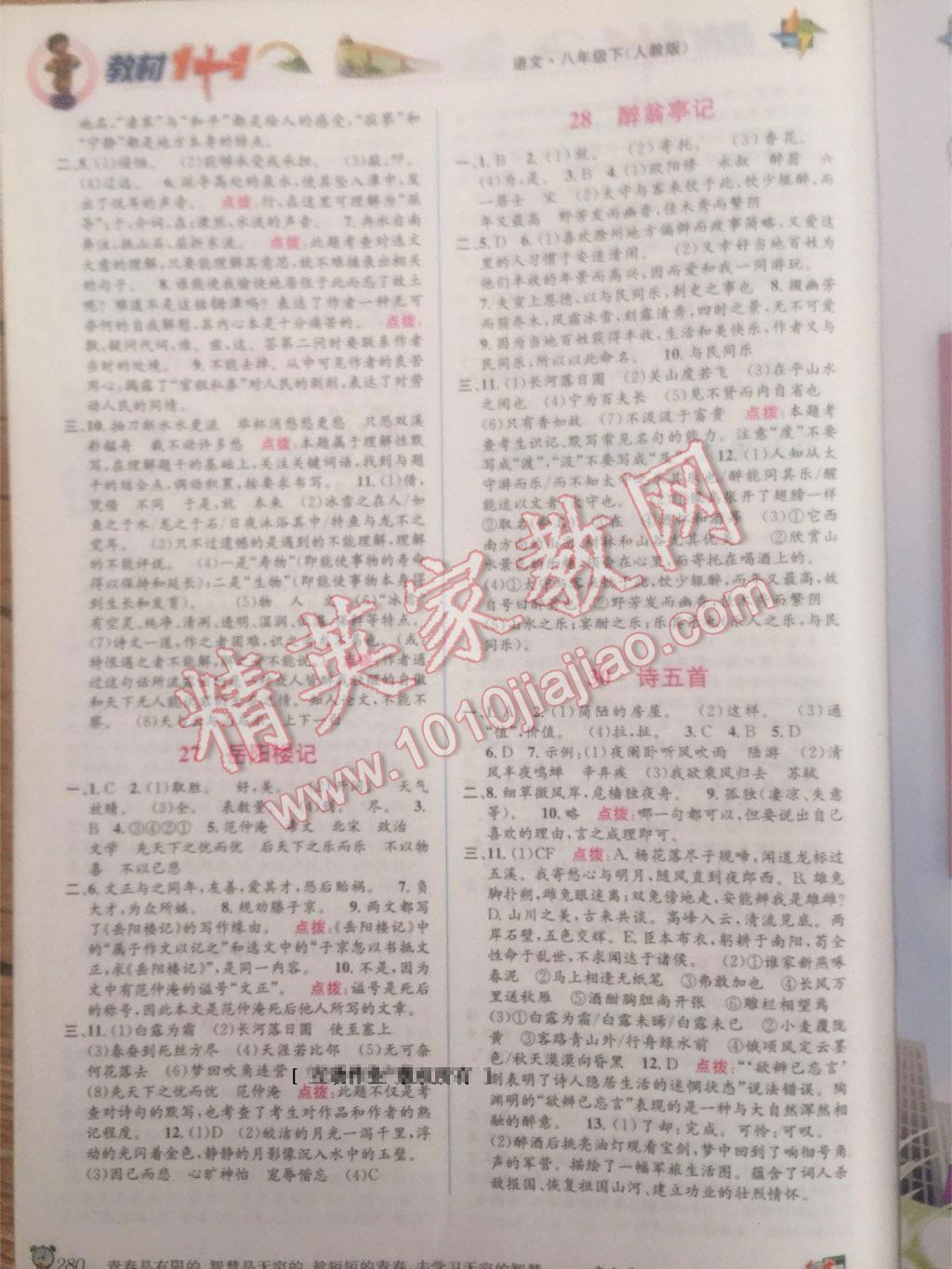 2014年教材同步講習(xí)1加1八年級語文下冊人教版 第7頁