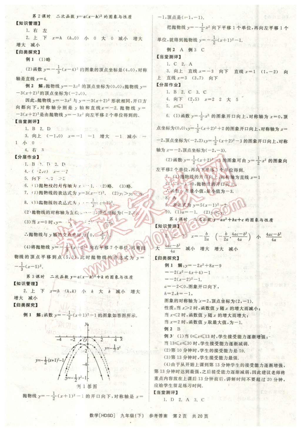 2016年全效學(xué)習(xí)九年級(jí)數(shù)學(xué)下冊(cè)華師大版 第2頁(yè)