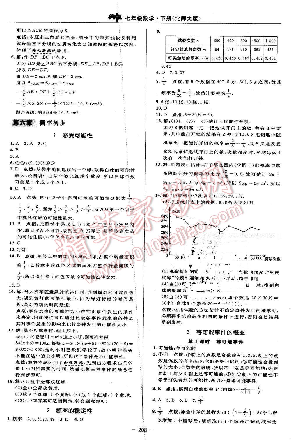 2016年綜合應(yīng)用創(chuàng)新題典中點七年級數(shù)學(xué)下冊北師大版 第42頁