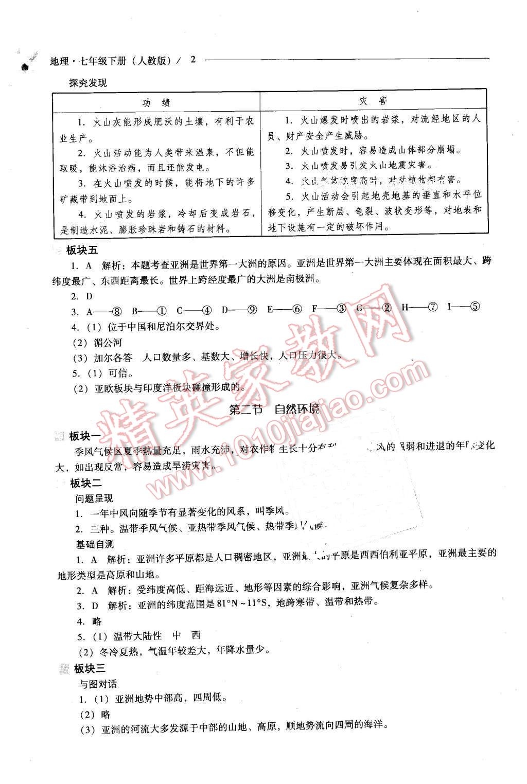 2016年新課程問題解決導(dǎo)學(xué)方案七年級地理下冊人教版 第2頁