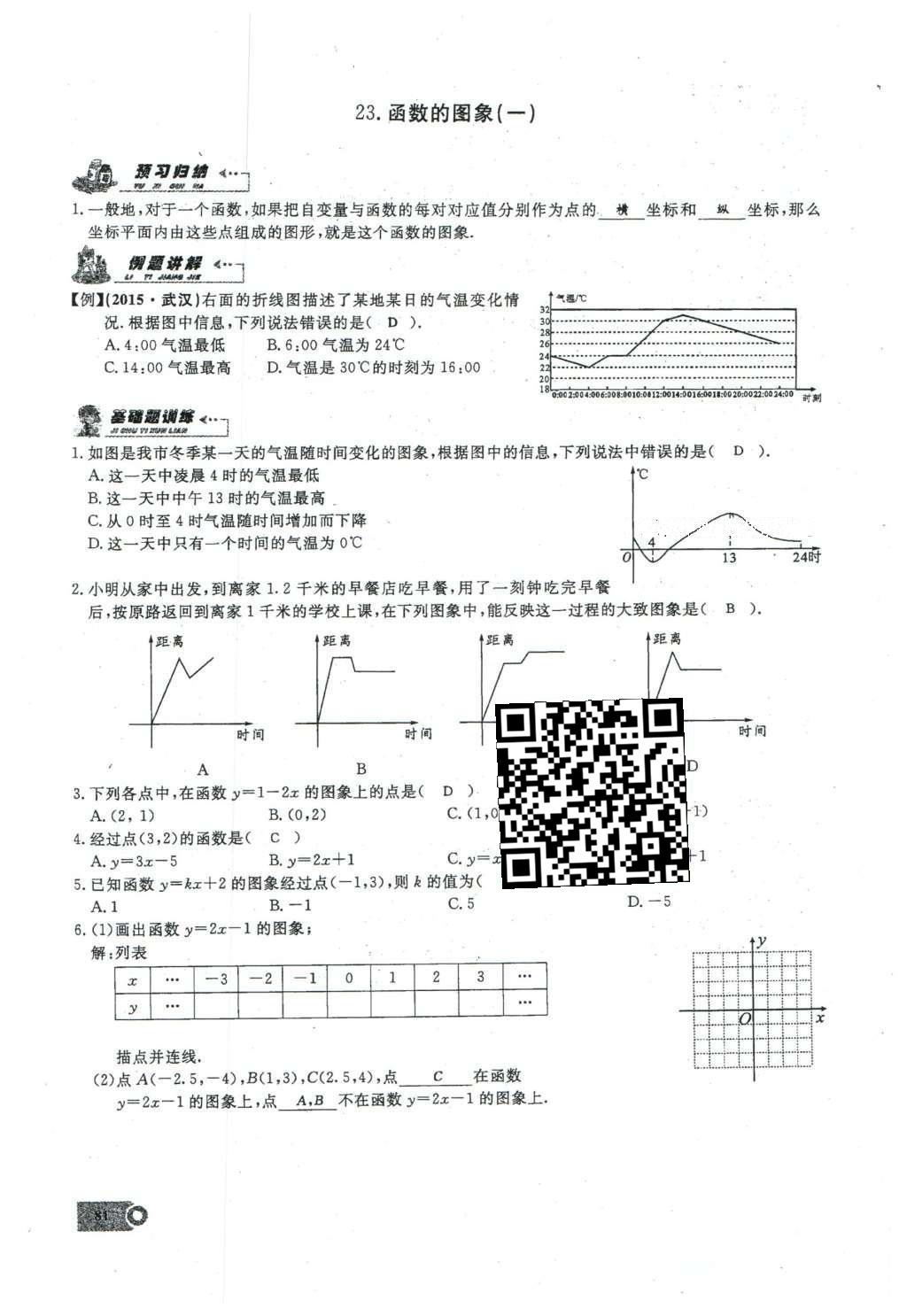 2016年思維新觀察八年級(jí)數(shù)學(xué)下冊(cè)人教版 第十九章 一次函數(shù)第58頁(yè)