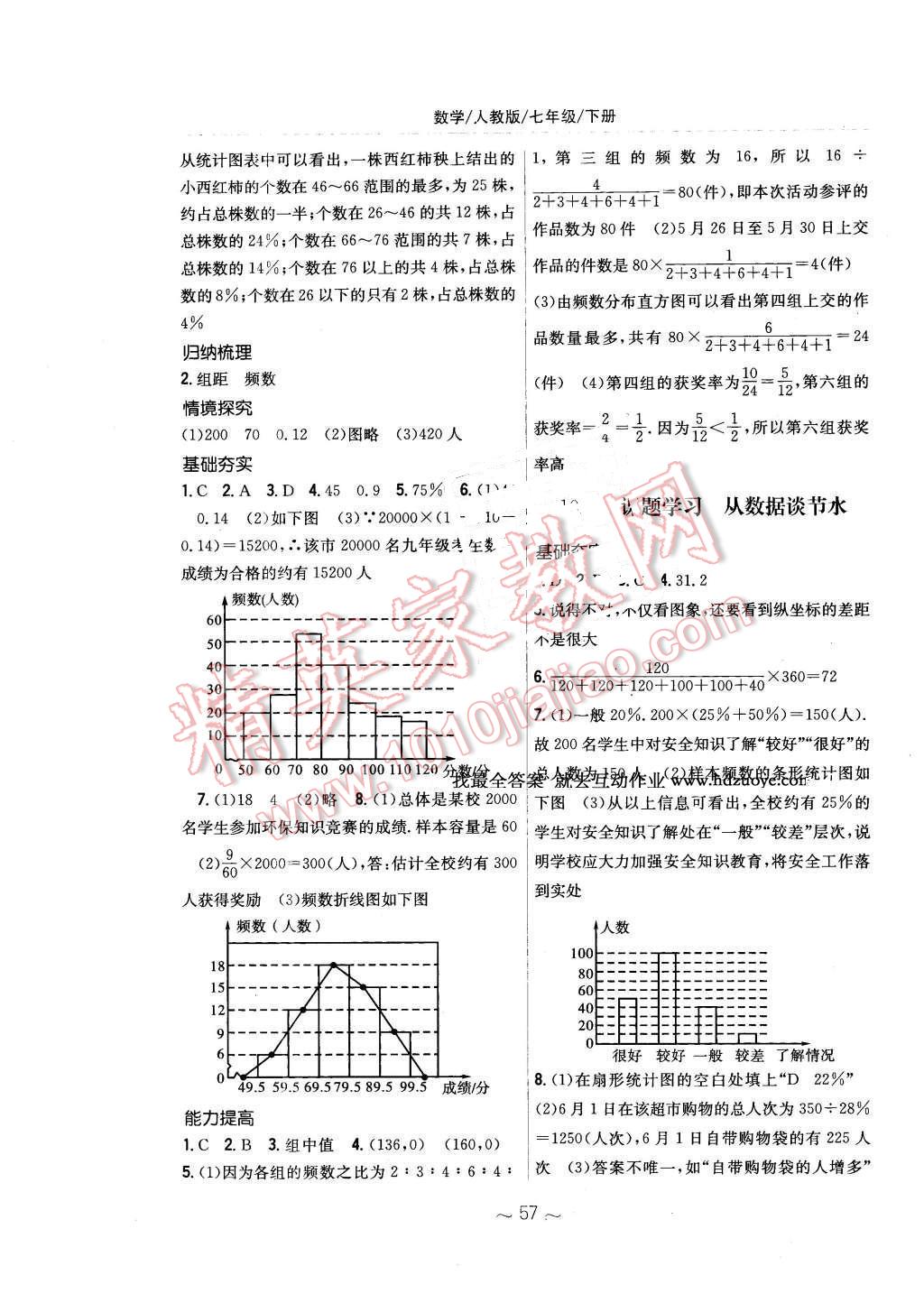 2016年新编基础训练七年级数学下册人教版 第25页