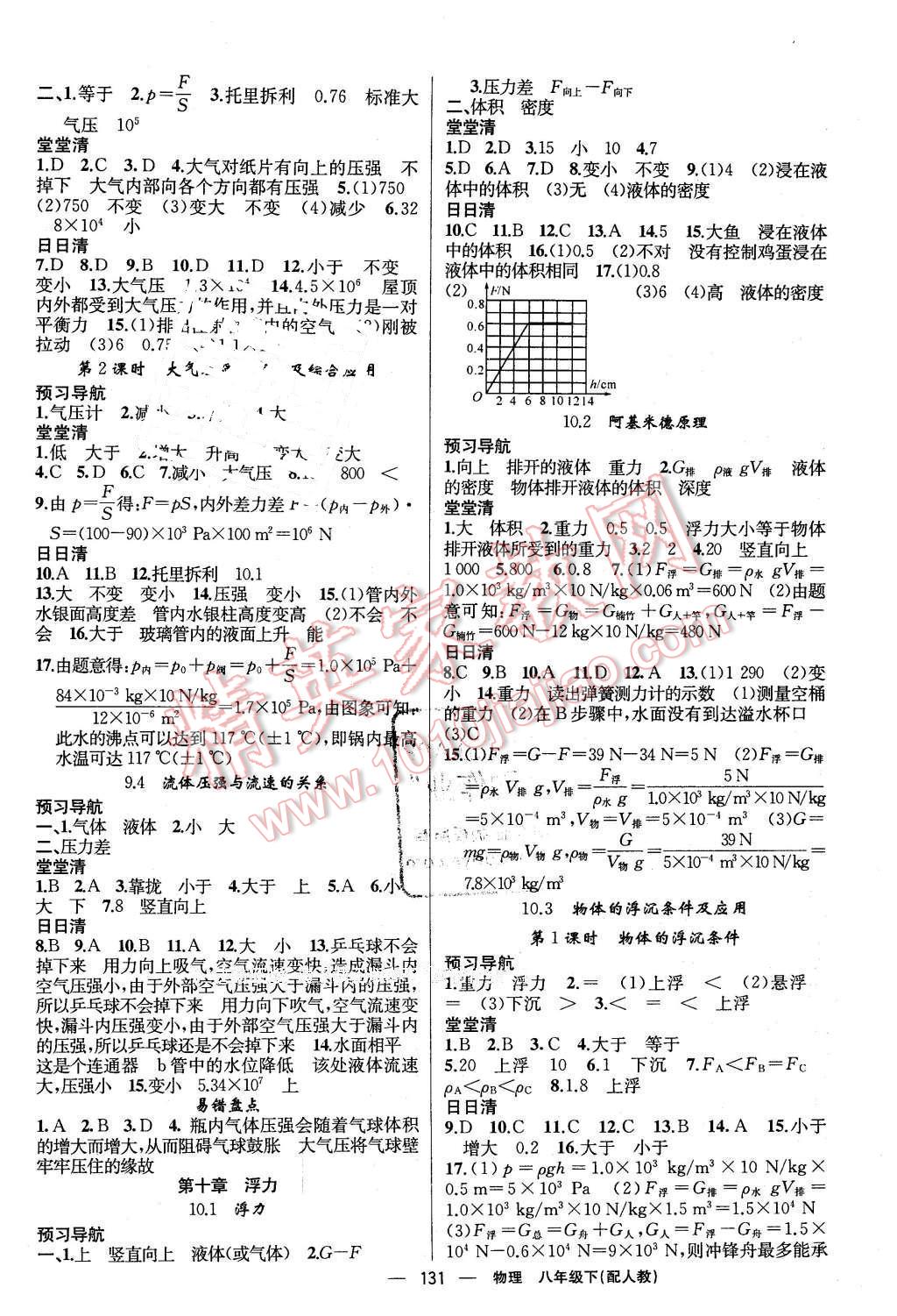 2016年四清導(dǎo)航八年級物理下冊人教版 第4頁