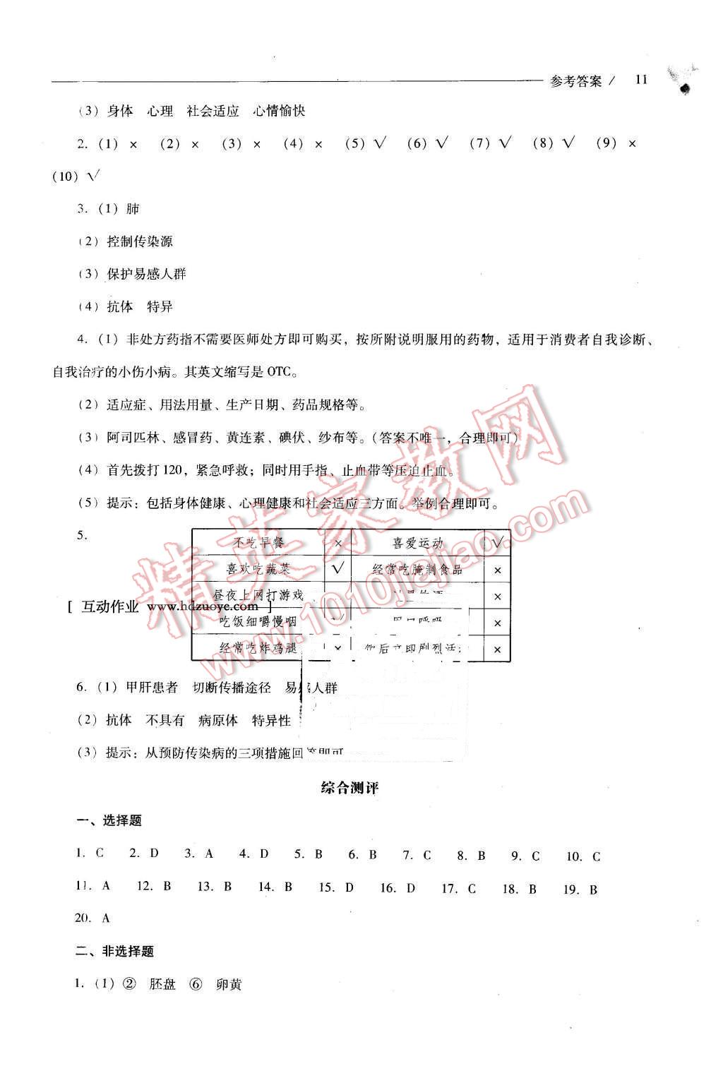 2016年新課程問題解決導(dǎo)學(xué)方案八年級(jí)生物學(xué)下冊人教版 第11頁