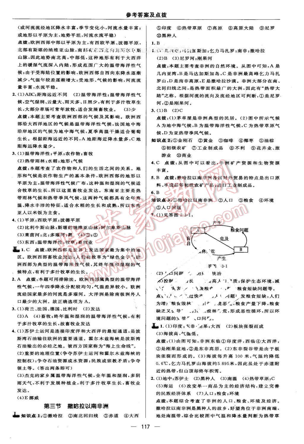 2016年综合应用创新题典中点七年级地理下册人教版 第15页