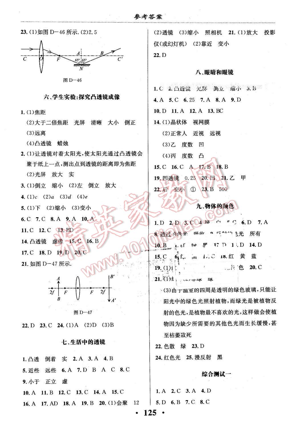 2016年新課改課堂作業(yè)八年級(jí)物理下冊(cè)北京課改版 第14頁(yè)