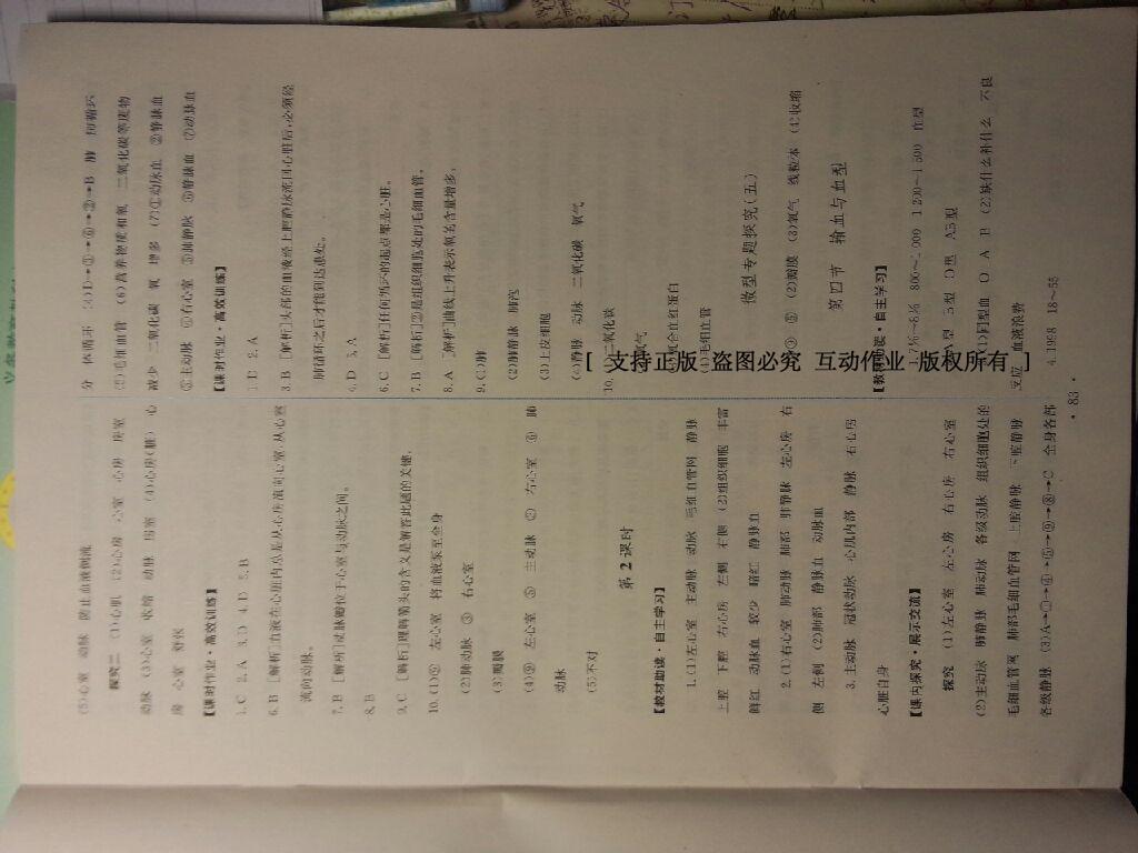 2015年能力培养与测试七年级生物学上册人教版 第29页