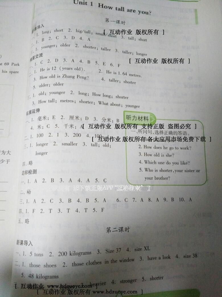 2015年新課標(biāo)兩導(dǎo)兩練高效學(xué)案六年級(jí)英語(yǔ)下冊(cè)人教版 第13頁(yè)