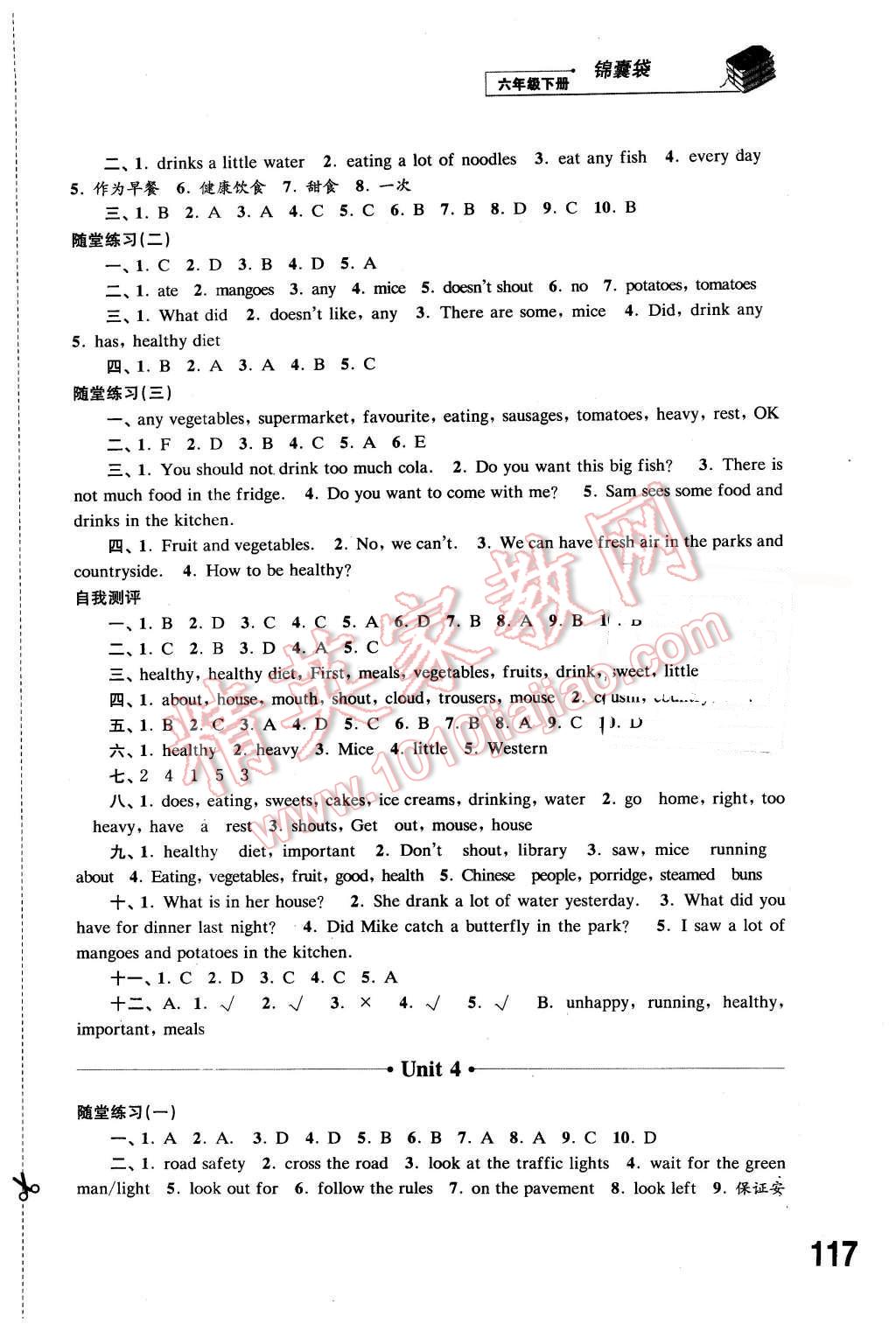 2016年同步练习六年级英语下册译林版江苏凤凰科学技术出版社 第3页