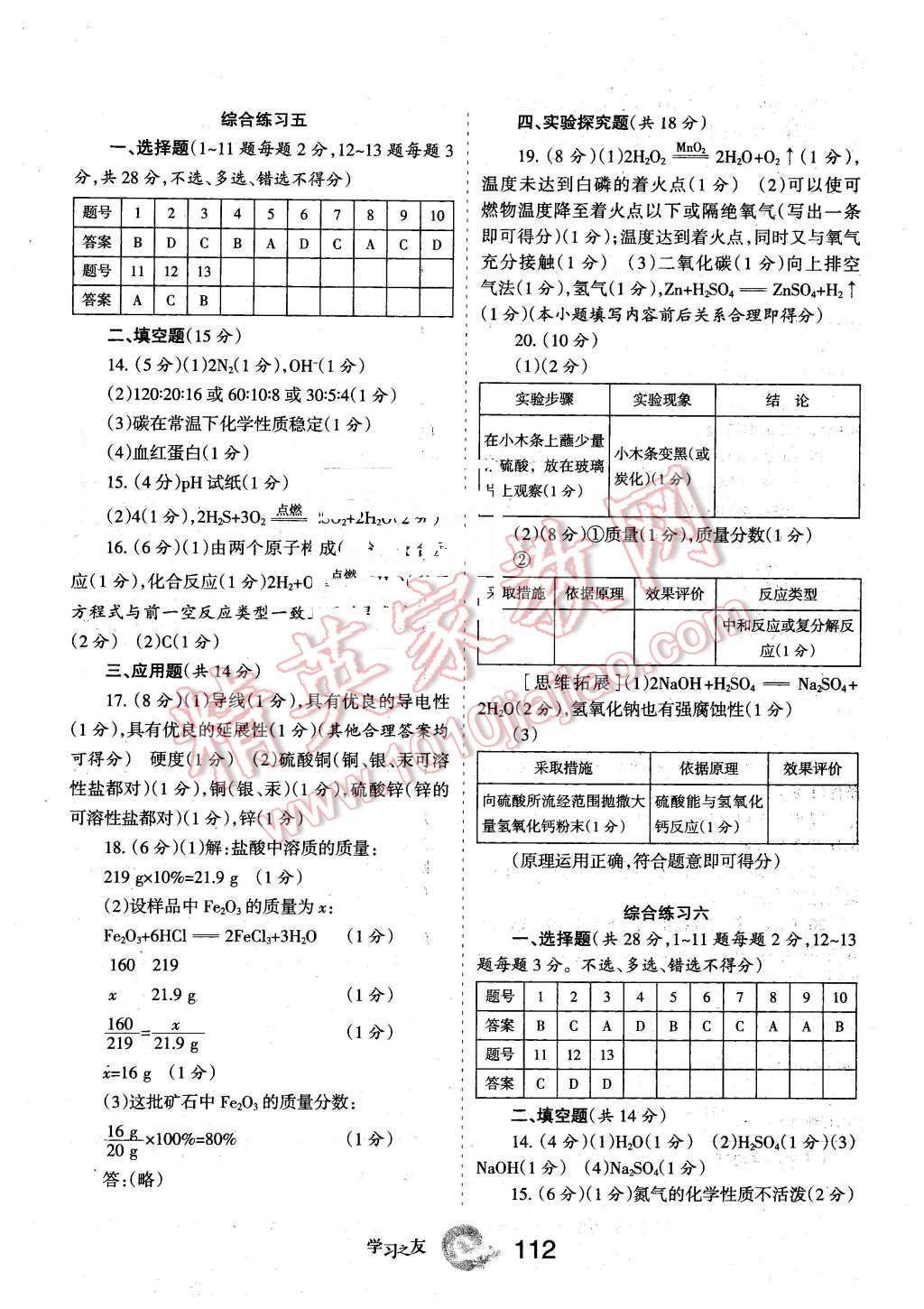 2016年學(xué)習(xí)之友九年級化學(xué)下冊人教版 第12頁