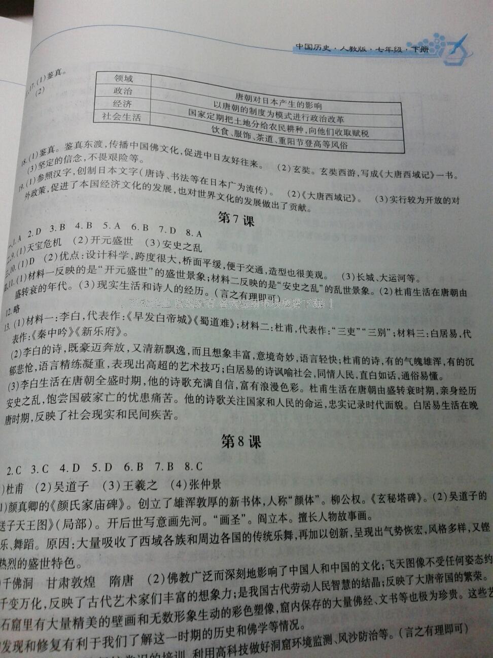 2015年新編基礎(chǔ)訓(xùn)練七年級(jí)中國(guó)歷史下冊(cè)人教版黃山書(shū)社 第49頁(yè)