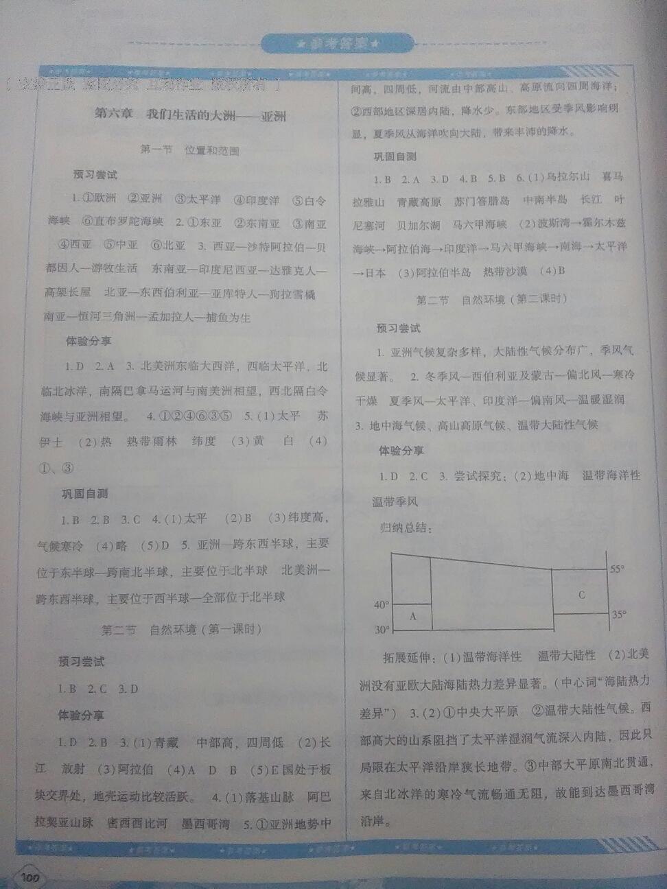 2015年課程基礎(chǔ)訓(xùn)練七年級地理下冊人教版湖南少年兒童出版社 第13頁