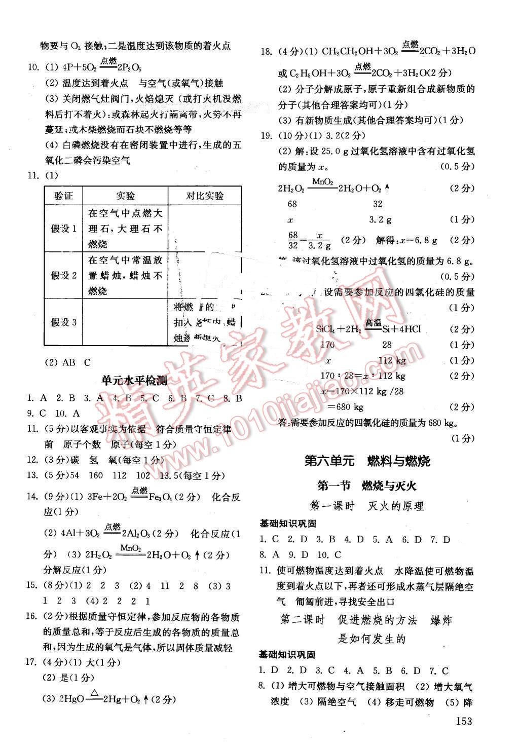 2016年初中基礎(chǔ)訓(xùn)練八年級化學(xué)下冊魯教版五四制 第7頁