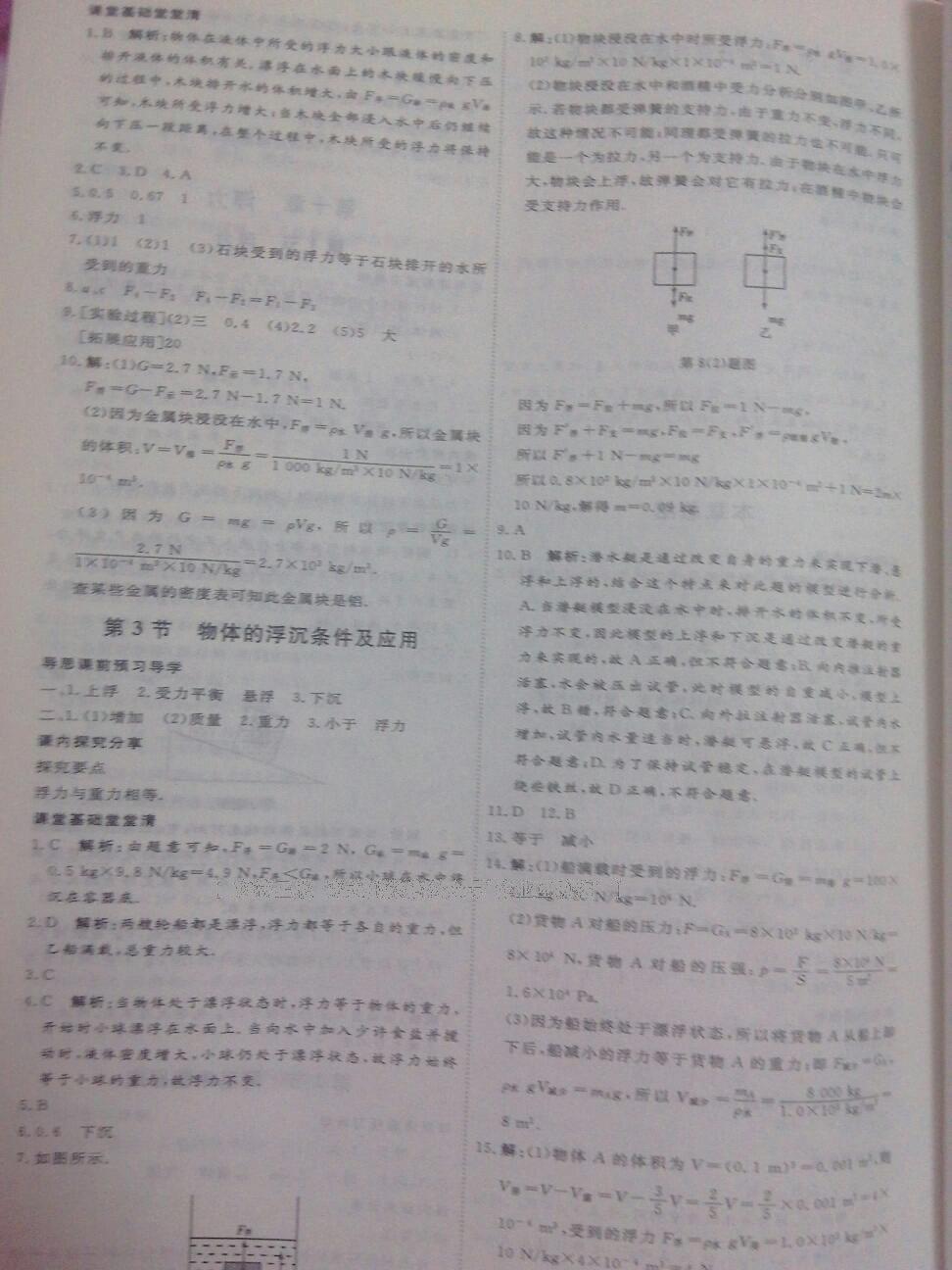 2015年優(yōu)加學案課時通八年級物理下冊 第34頁