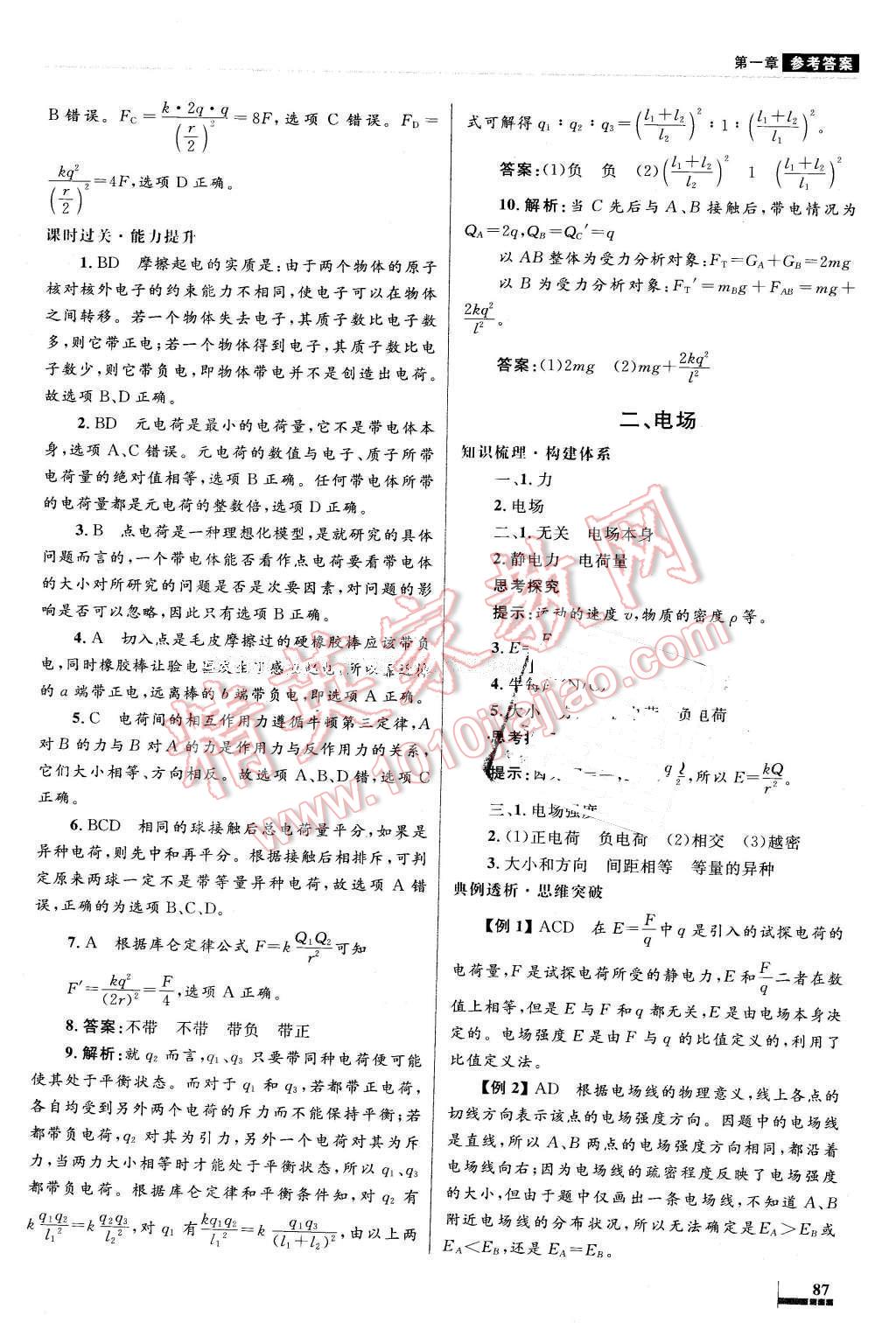 2016年高中同步測(cè)控優(yōu)化設(shè)計(jì)物理選修1-1人教版X 第2頁(yè)