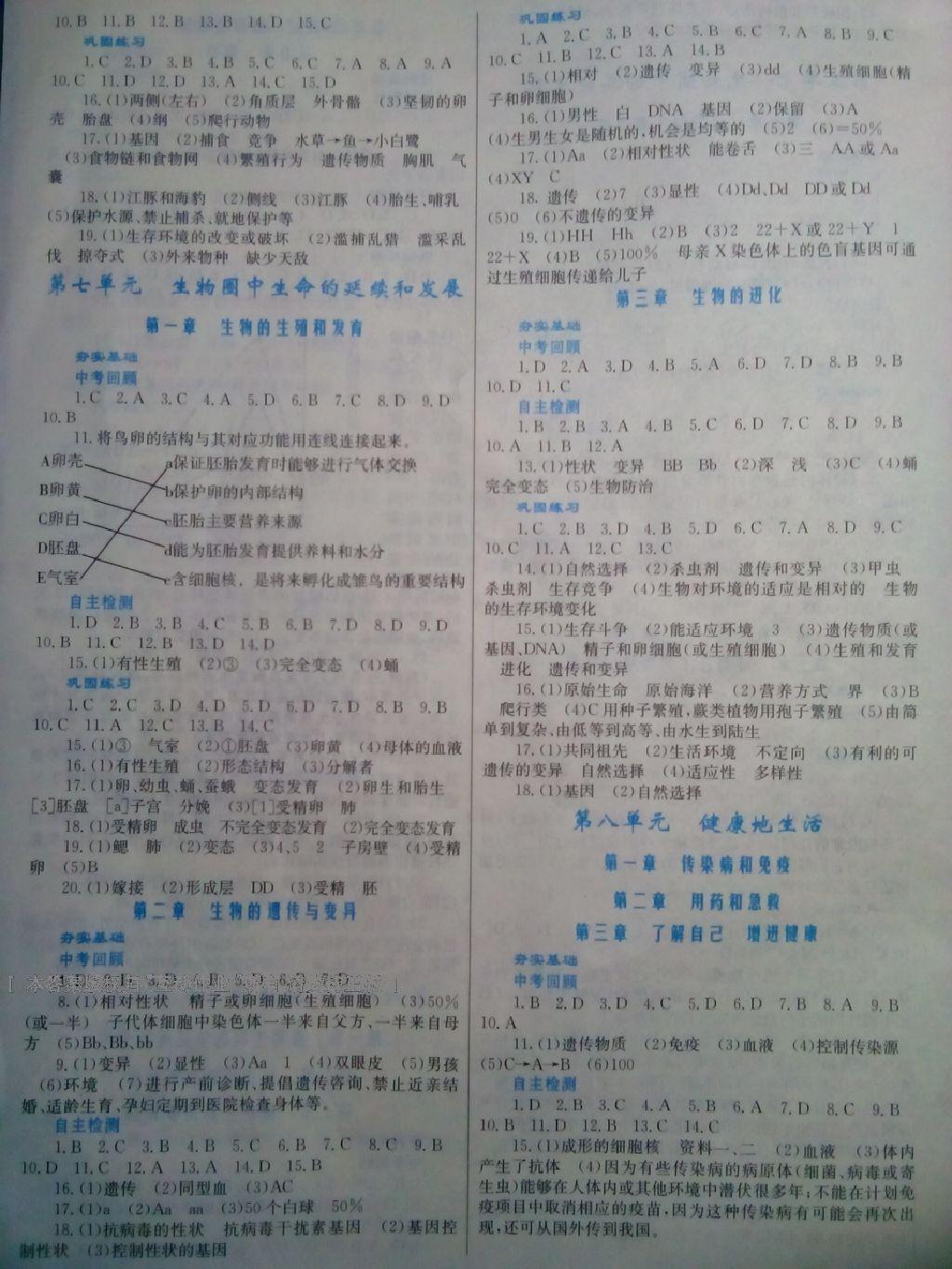 新優(yōu)化設(shè)計(jì)初中總復(fù)習(xí)生物 第12頁