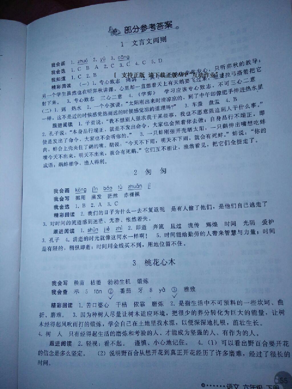 2015年小學(xué)同步測(cè)控優(yōu)化設(shè)計(jì)六年級(jí)語(yǔ)文下冊(cè)人教版 第29頁(yè)