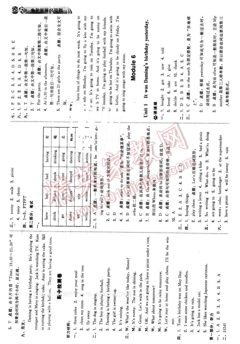 2016年綜合應(yīng)用創(chuàng)新題典中點(diǎn)六年級英語下冊外研版 第7頁