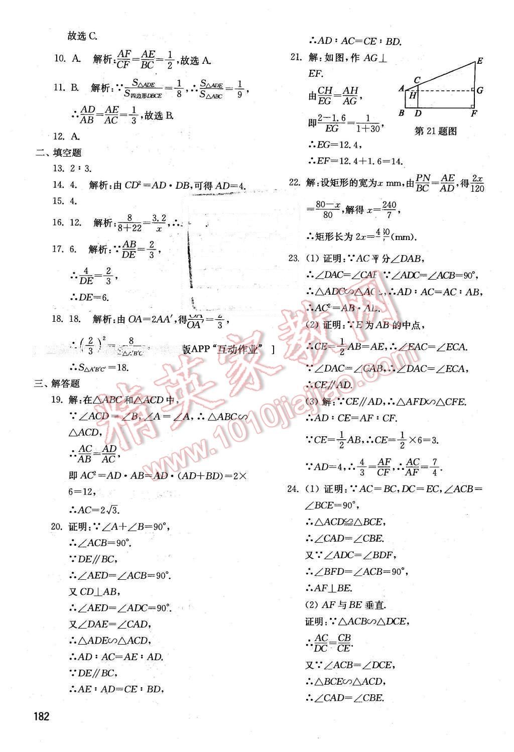 2016年初中基础训练八年级数学下册鲁教版五四制 第24页