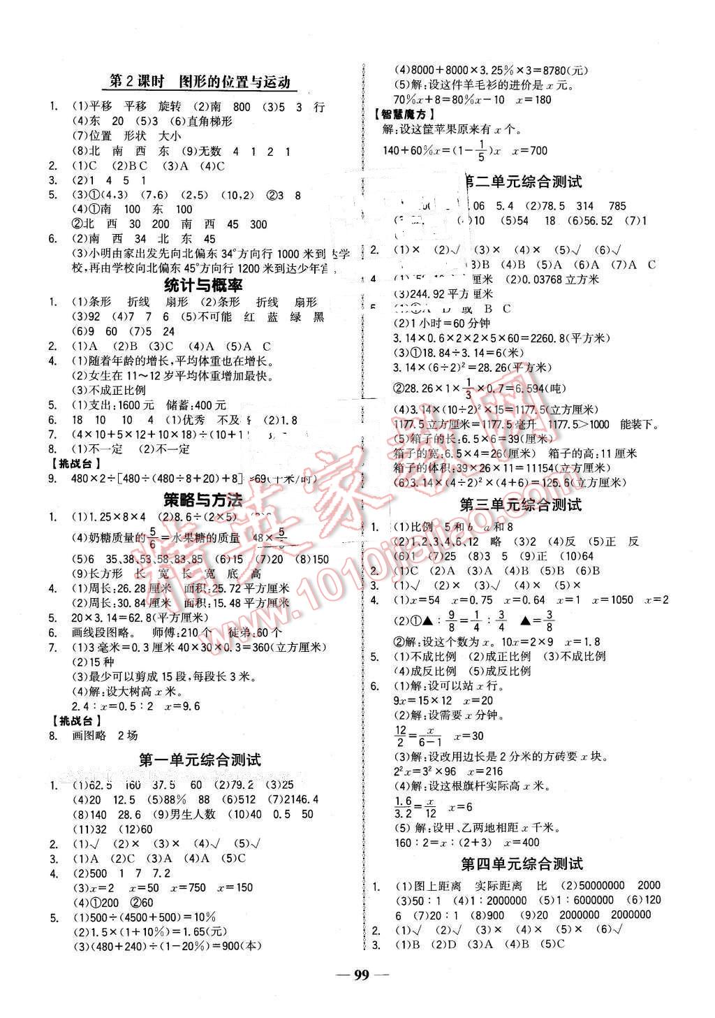 2016年世紀(jì)金榜金榜小博士六年級(jí)數(shù)學(xué)下冊(cè)青島版 第7頁(yè)