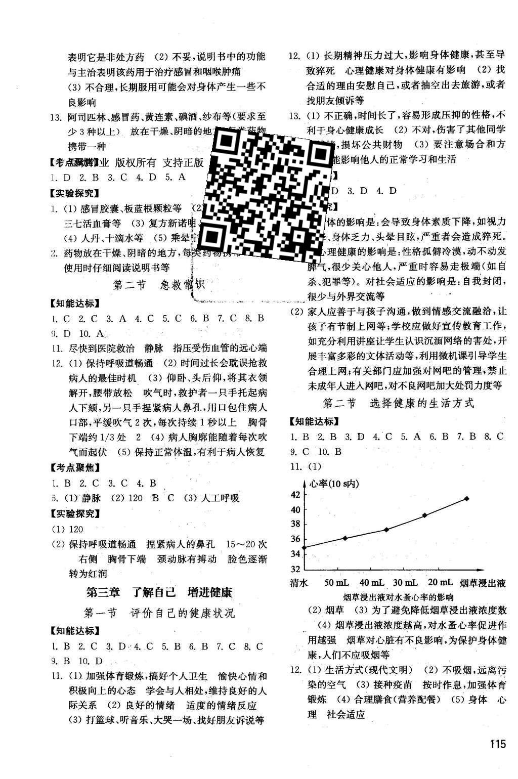 2016年初中基礎(chǔ)訓(xùn)練七年級生物學(xué)下冊 參考答案第13頁