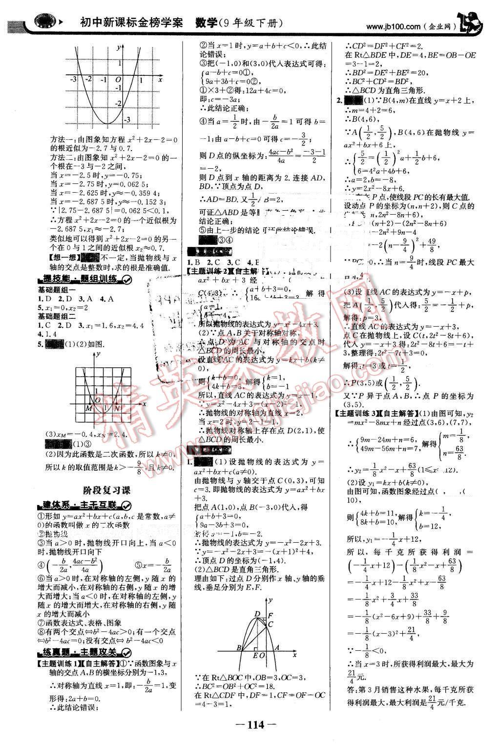 2016年世紀(jì)金榜金榜學(xué)案九年級數(shù)學(xué)下冊華師大版 第5頁