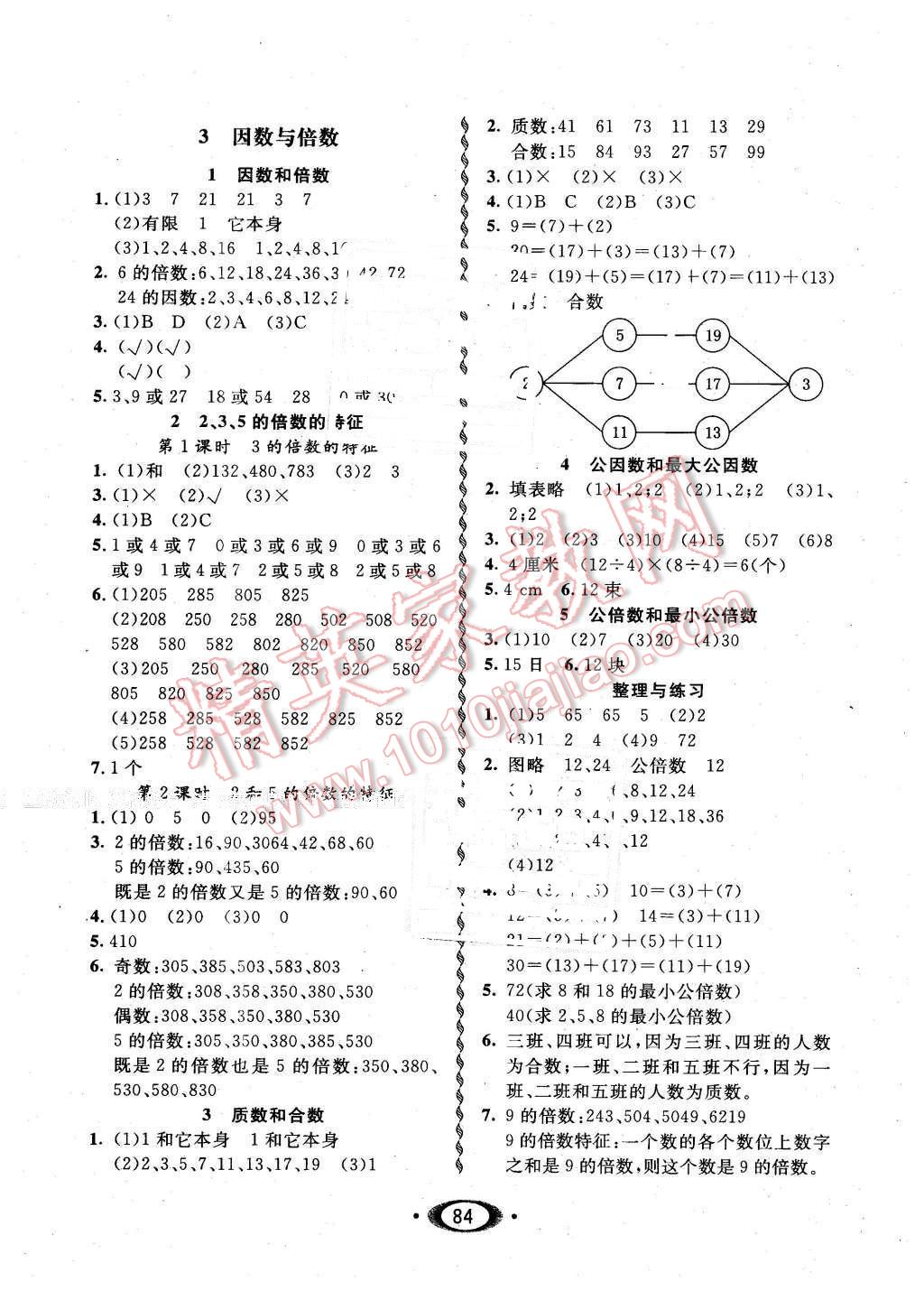 2016年小學生1課3練培優(yōu)作業(yè)本五年級數(shù)學下冊江蘇版 第2頁