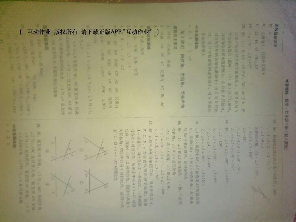 2015年南粵學(xué)典學(xué)考精練七年級數(shù)學(xué)下冊人教版 第4頁