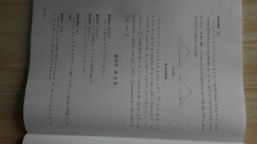 2015年初中数学同步练习八年级下册沪科版 第24页