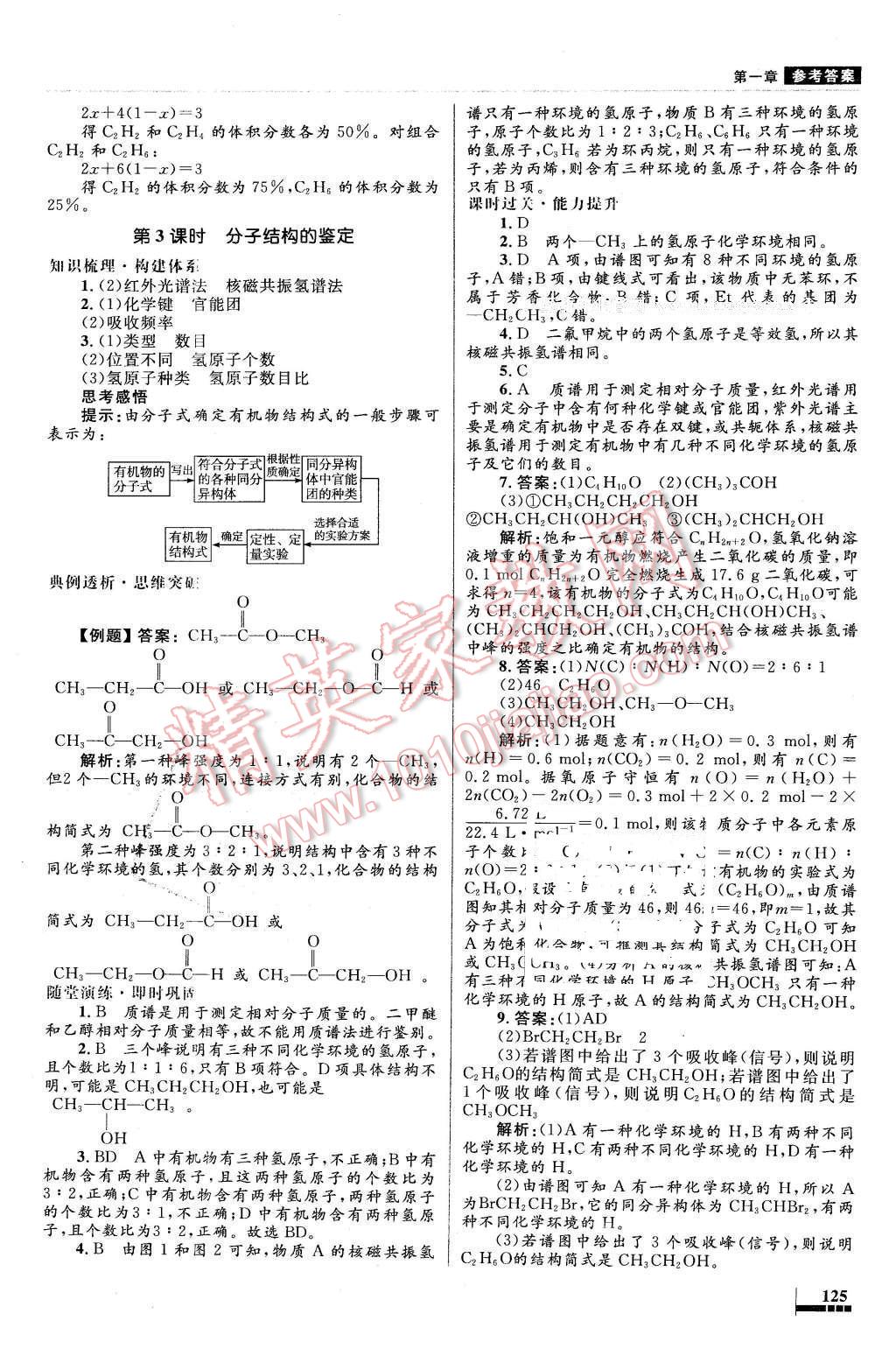 2016年高中同步測(cè)控優(yōu)化設(shè)計(jì)化學(xué)選修5有機(jī)化學(xué)基礎(chǔ)人教版X 第9頁(yè)