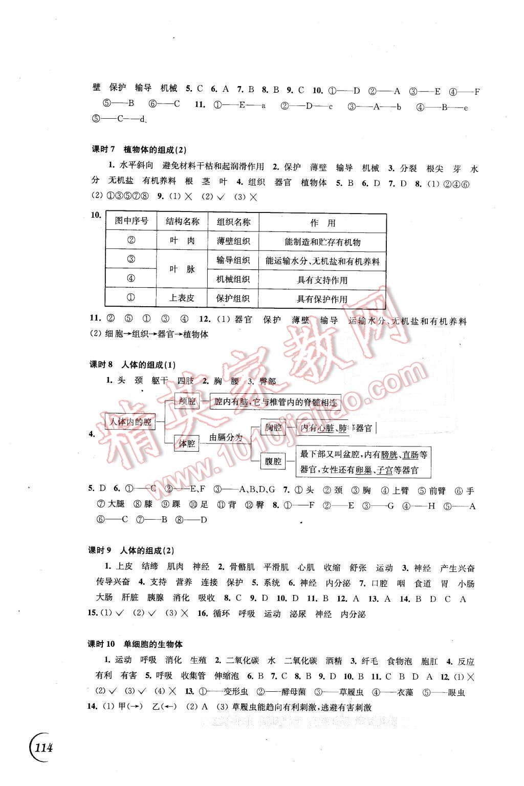 2016年同步练习七年级生物学下册苏科版江苏凤凰科学技术出版社 第2页