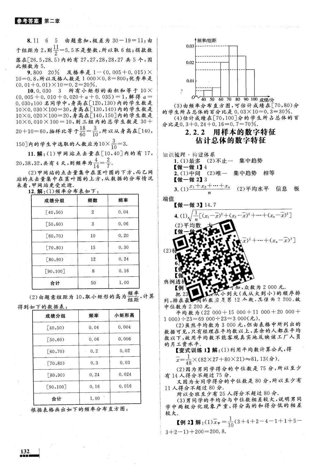 2016年高中同步測(cè)控優(yōu)化設(shè)計(jì)數(shù)學(xué)必修3人教A版 參考答案第32頁(yè)