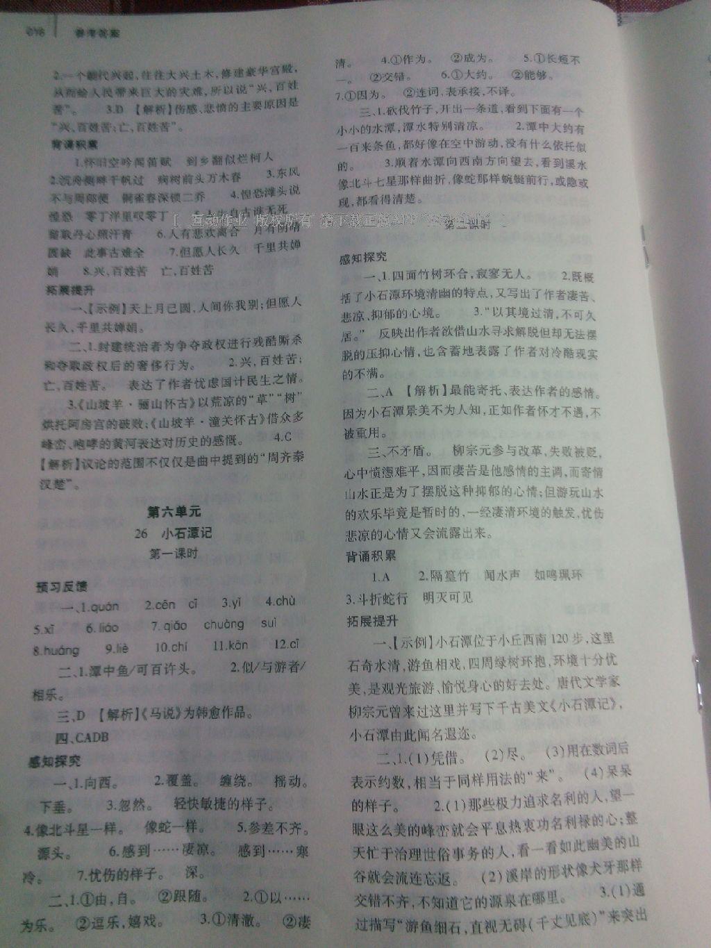 2014年基礎(chǔ)訓(xùn)練八年級(jí)語(yǔ)文下冊(cè)人教版 第46頁(yè)