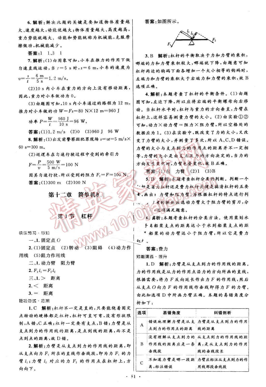 2016年初中同步测控优化设计八年级物理下册人教版 第27页