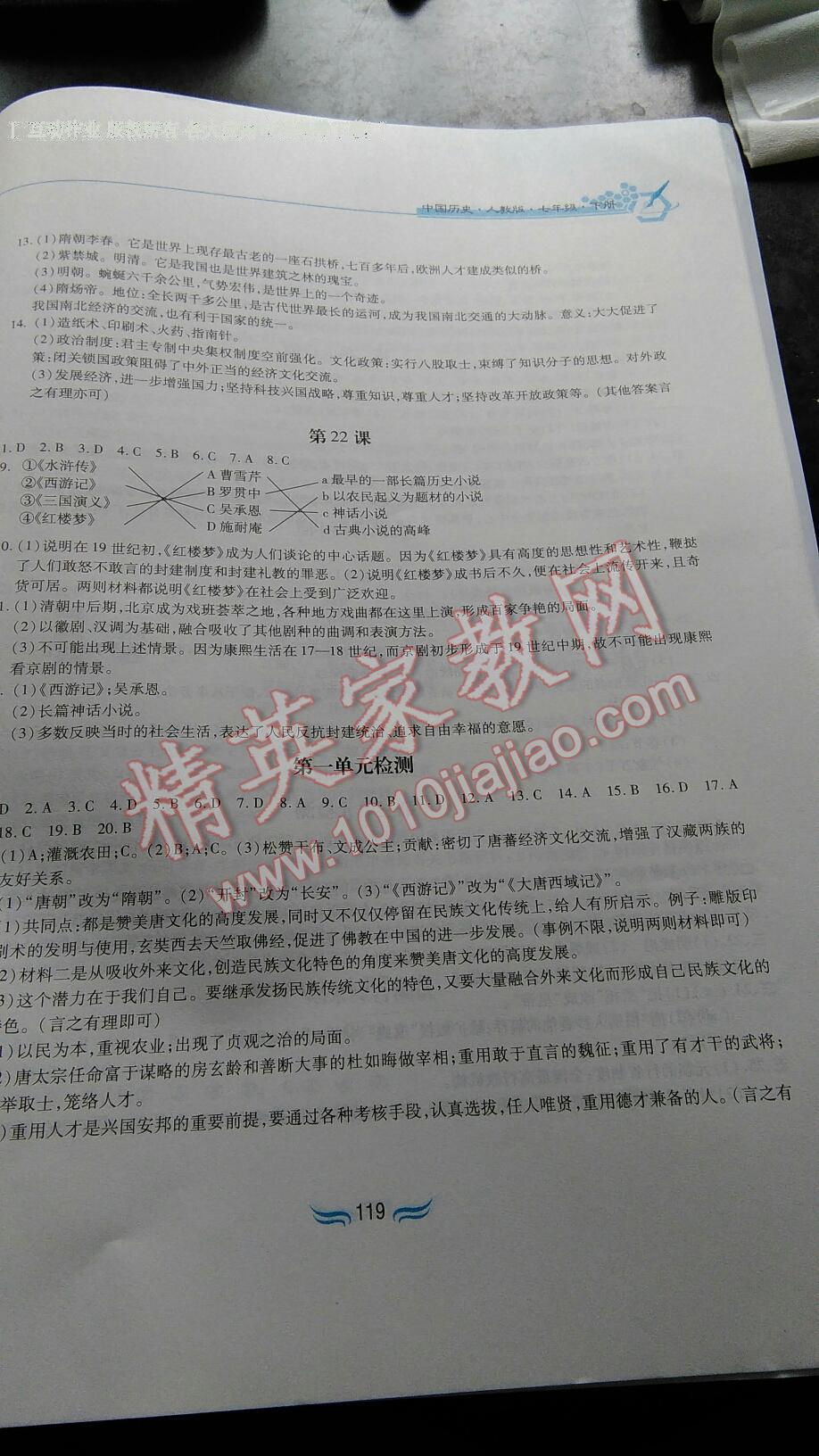 2015年新編基礎(chǔ)訓(xùn)練七年級(jí)中國歷史下冊(cè)人教版黃山書社 第83頁